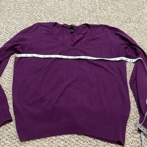 Purple v neck